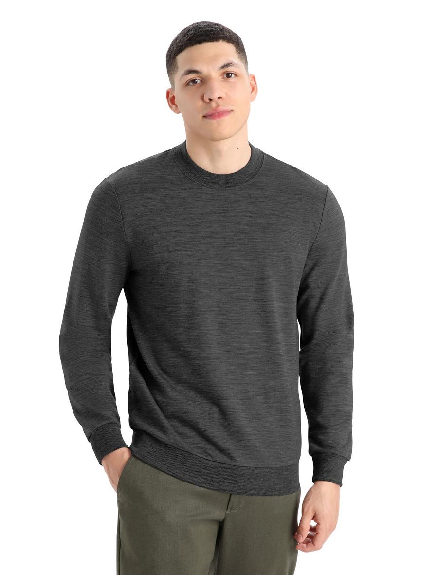 Icebreaker Merino Shifter Long Sleeve Sweatshirt Férfi Kapucnis Pulóver Szürke | HU 1277DFMN